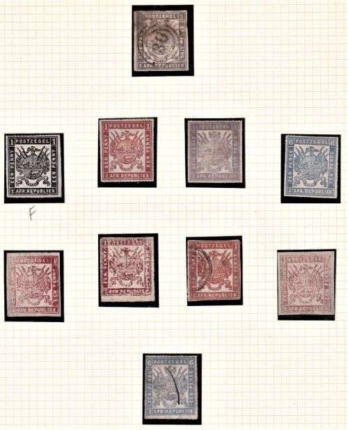 TRANSVAAL LOVELY  OLD TIME COLLECTION ON ALBUM PAGES