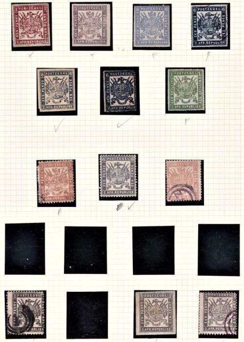 TRANSVAAL LOVELY  OLD TIME COLLECTION ON ALBUM PAGES