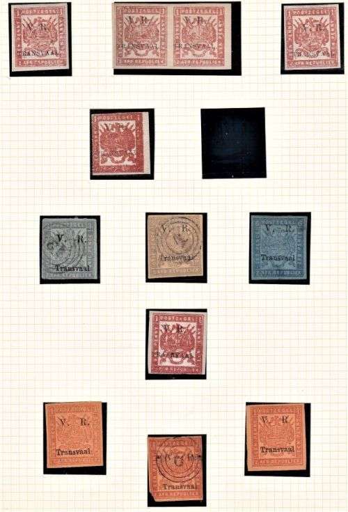 TRANSVAAL LOVELY  OLD TIME COLLECTION ON ALBUM PAGES