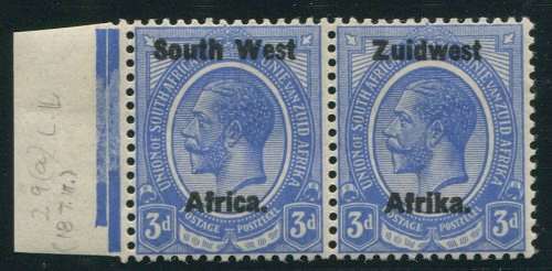 SWA 1923 3d DEEP BLUE U/MINT - SACC 29a