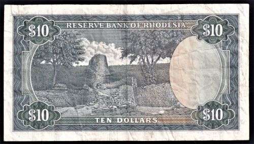 RHODESIA $10 BANKNOTE