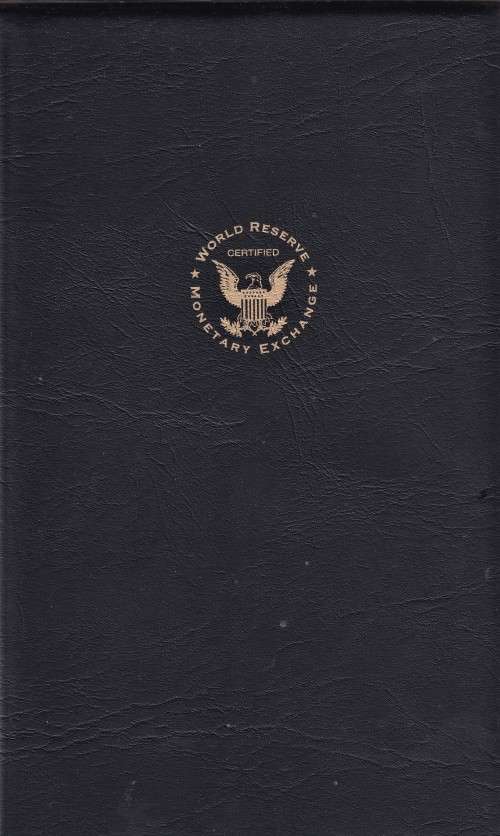 USA "BLACK ANGUS" UNCUT WASHINGTON  $1 BANKNOTES WITH CERT IN FOLDER