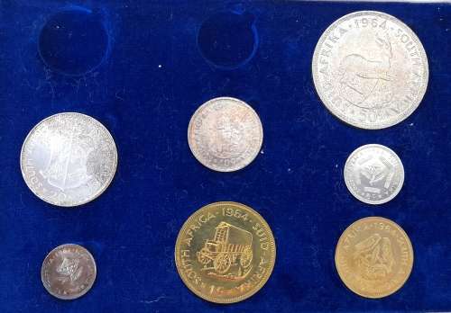 SA 1964  LONG PROOF SET - NO GOLD