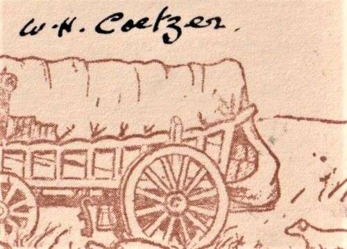 SA UNUSUAL 1938 VOORTREKKER CANCELLATION SPRINGS -SIGNED