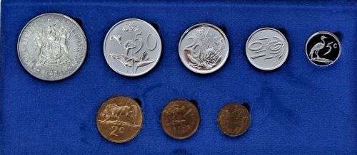 1977 PROOF SET 1/2c-R1