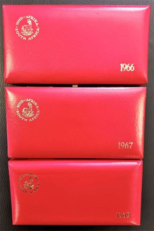 Set of 3 Proof Sets - No Gold, No  Rand 1 included