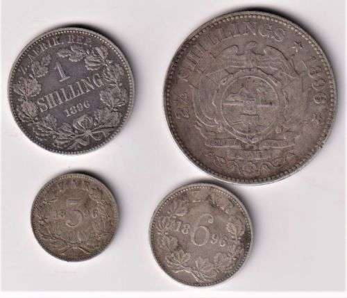 ZAR 1896 COIN COLLECTION - 4 coin set