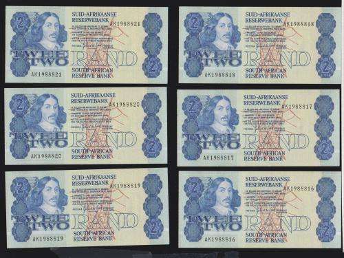 R2 1983 x 21  NOTES UNC IN SEQUENCE
