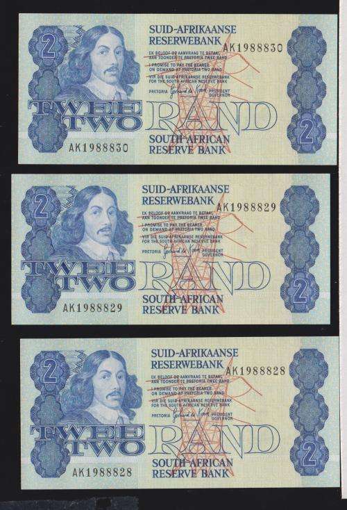R2 1983 x 21  NOTES UNC IN SEQUENCE