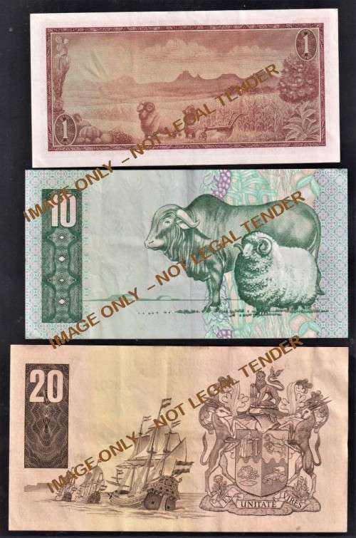 Collection of South African Replacement Bank Notes