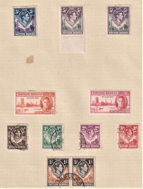 NORTHERN RHODESIA MINT & USED  COLLECTION ON PAGES