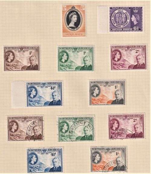 NORTHERN RHODESIA MINT & USED  COLLECTION ON PAGES