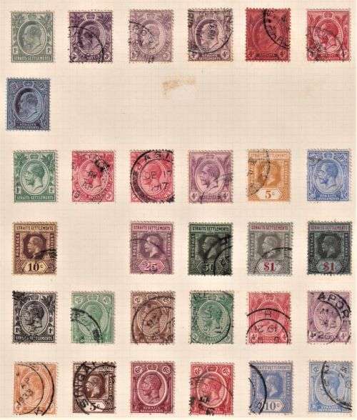 STRAIT'S SETTLEMENT COLLECTION ON PAGES