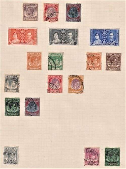 STRAIT'S SETTLEMENT COLLECTION ON PAGES