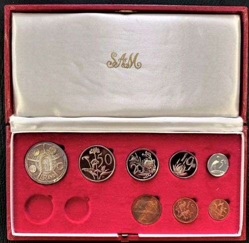 1974 Proof Set 1/2c to R1 - No gold