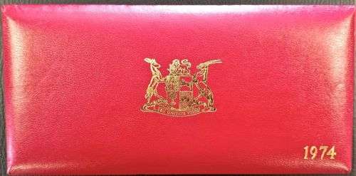 1974 Proof Set 1/2c to R1 - No gold