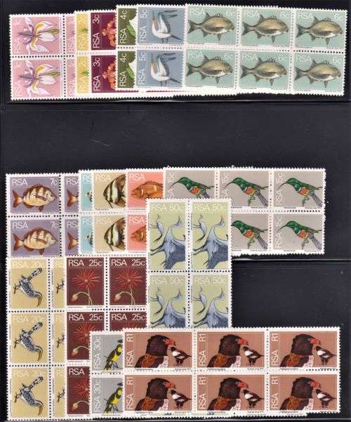 RSA 1974 DEFINITIVE SET OF 16 IN UM BLOCKS OF 6 - CV R650+