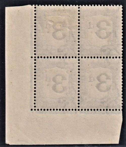 SA 1915 3d POSTAGE DUE INVERTED WMK BLOCK - M/MNH CV R5500