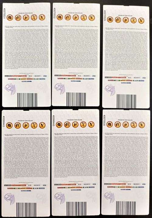 SOCCER WORLD CUP 2010 TICKETS-GERMANY,ITALY,SLOVAKIA, GHANA