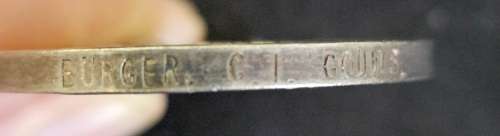 ANGLO BOER WAR MEDAL 1899-1902 - NAMED TO  BURGER. C. I. GOUWS.