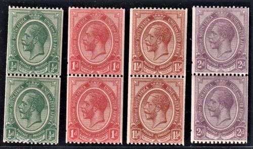 1913 KGV COIL PAIRS - LOVELY LOT