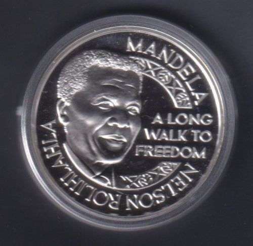 MANDELA  / DE KLERK SILVER  MEDALLION