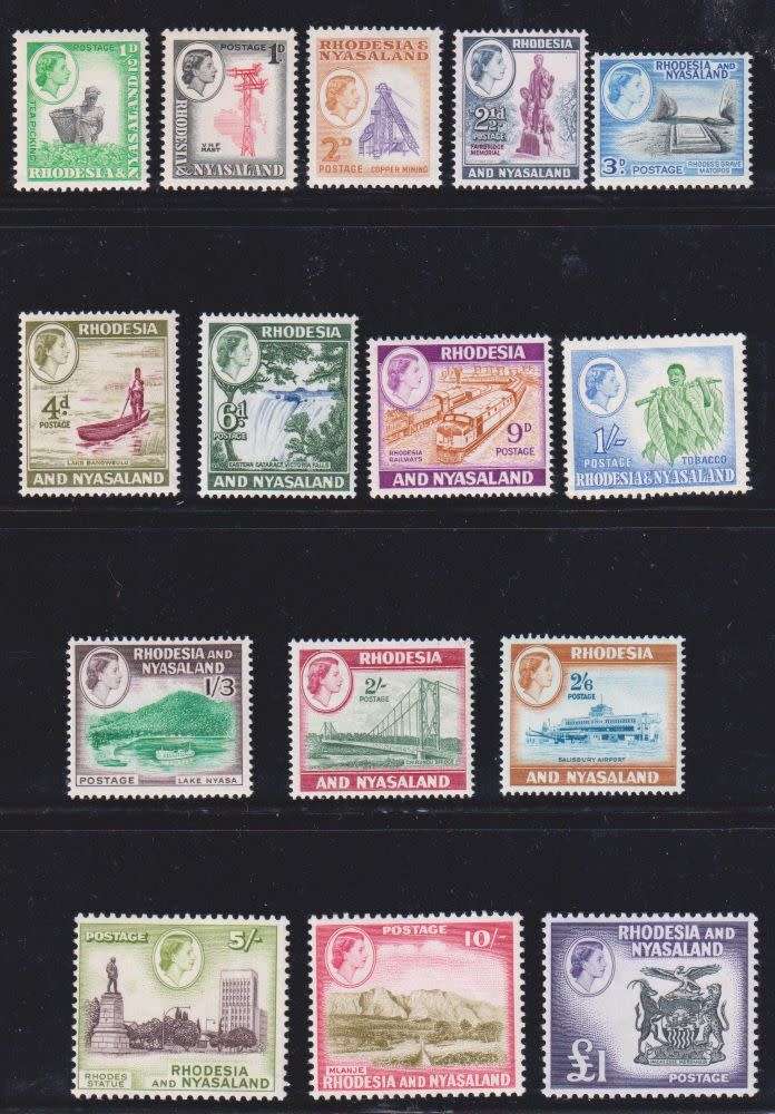 RHODESIA & NYASALAND 1959 SET UM CV R2667