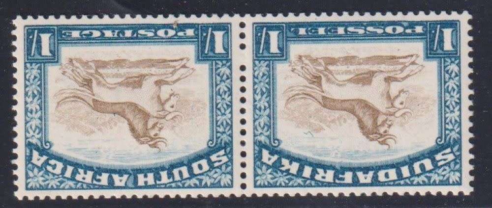SA 1930-45 3d RED/BLUE & 1/- INVERTED WATERMARKS  FINE MINT - SACC 45a, 46c, 49b  CV R1370