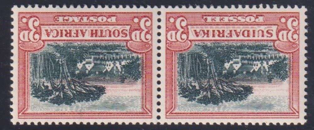 SA 1930-45 3d RED/BLUE & 1/- INVERTED WATERMARKS  FINE MINT - SACC 45a, 46c, 49b  CV R1370