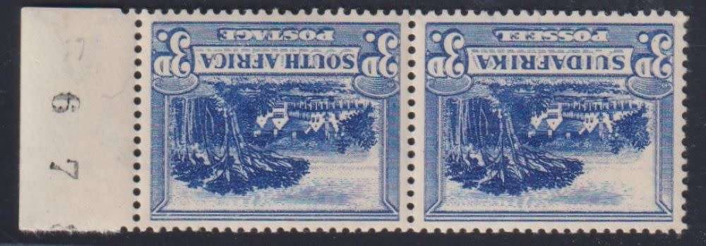 SA 1930-45 3d RED/BLUE & 1/- INVERTED WATERMARKS  FINE MINT - SACC 45a, 46c, 49b  CV R1370