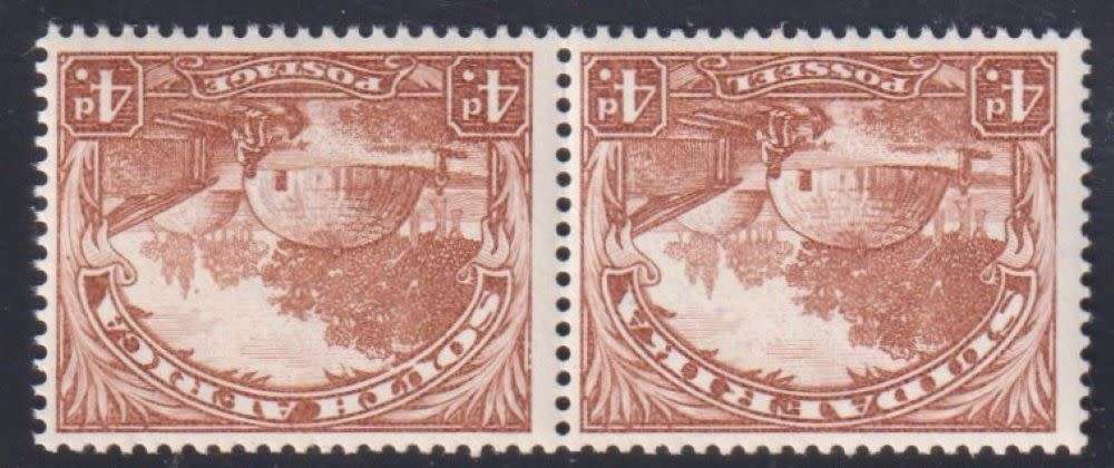 SA 1930-45 4d INVERTED WATERMARK  FINE UNMOUNTED  MINT - SACC 47a CV R1500
