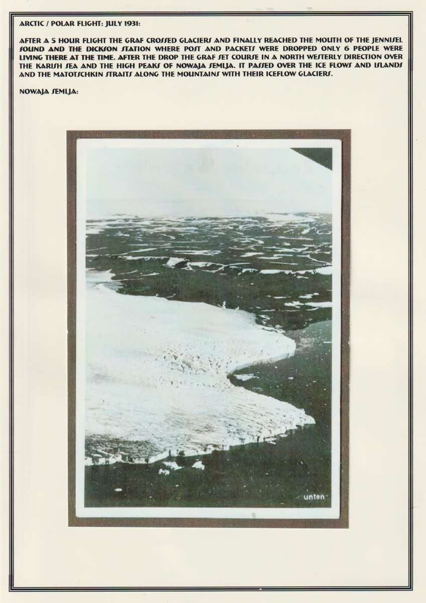 GERMANY 1931 ARCTIC POLAR  ZEPPELIN FLIGHT POSTCARD RUSSIAN RETURN- SCARCE!