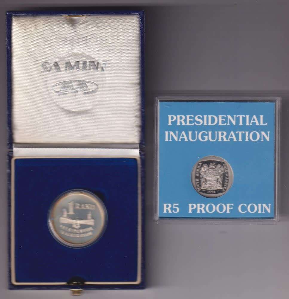 RSA 1994 Presidential Inauguration Proof R1 & R5 in original casing