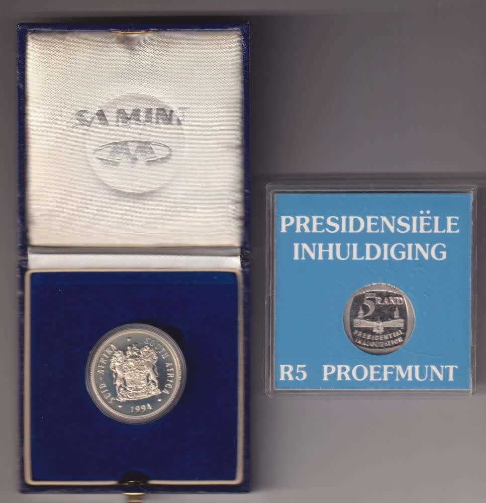 RSA 1994 Presidential Inauguration Proof R1 & R5 in original casing