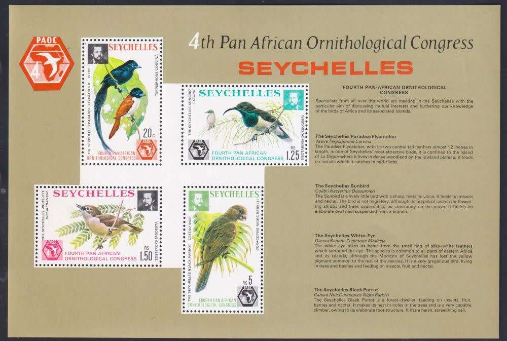 SEYCHELLES UM BIRD & WILDLIFE COLLECTION - TERRIFIC LOT!