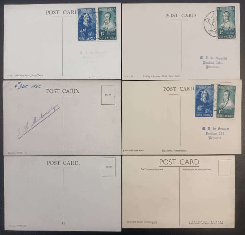 SA CAPE VINTAGE AFRICAN SERIES POSTCARDS