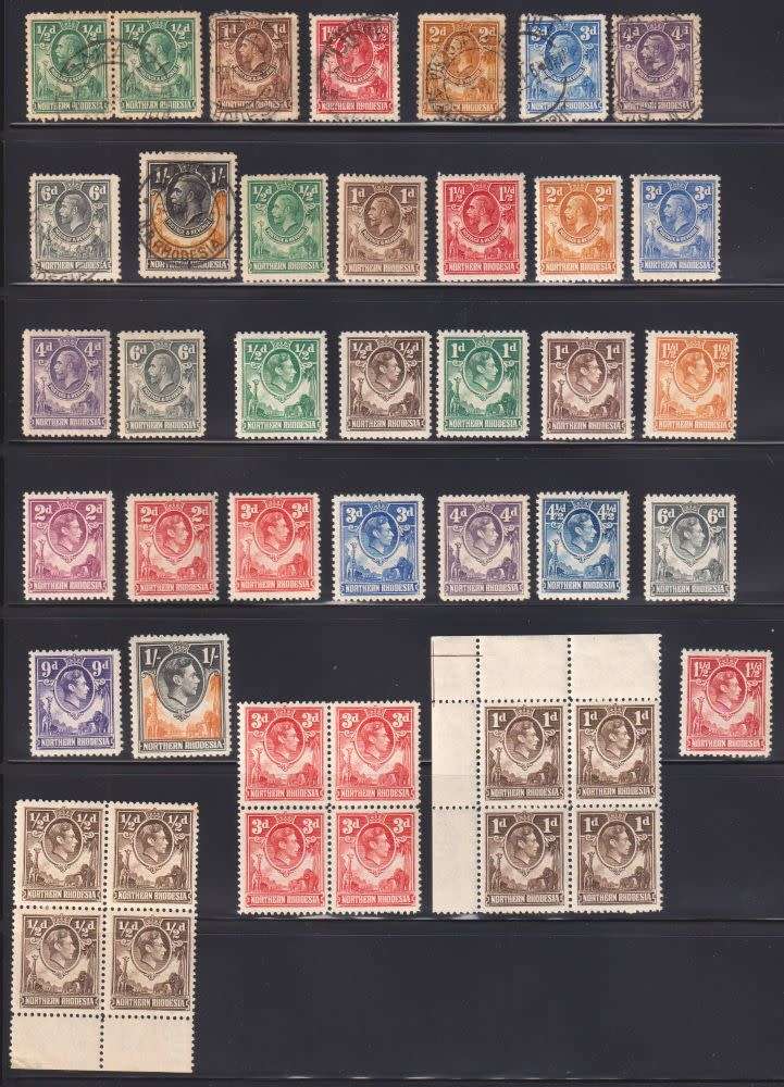 NORTHERN RHODESIA NICE MINT & USED LOT