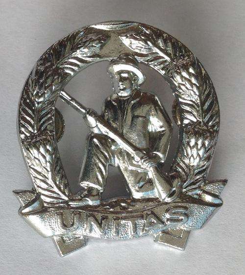 SADF COMMANDO CAP BADGE (LARGE-SILVER)