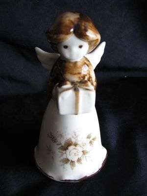 Beautiful Porcelain Christmas Angel Bell