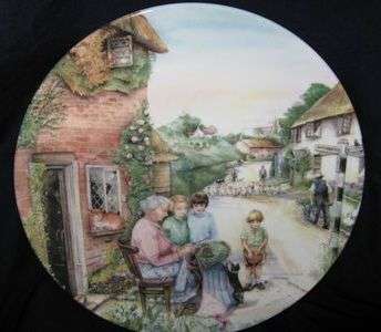 1991 Royal Doulton Old Country Crafts collector's plate: Boxed with certificate - 'The Lacemaker'