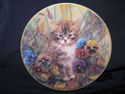 Bradford Exchange 1996 Ltd Edt Reichenbach bone china: Kitten 'Minka' by artist W Kaiser