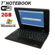 "NEW"Mini 7" LCD,WiFi Laptop Notebook Windows CE 2GB HD