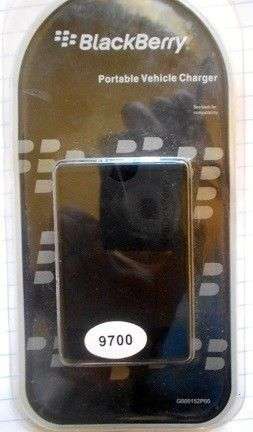 blackberry portable vehicle charger 9700