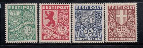 Estonia 1939 SG 144-147 set mint hinged .