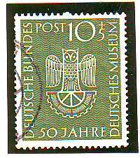 West Germany 1953 SG 1089 used CV R330