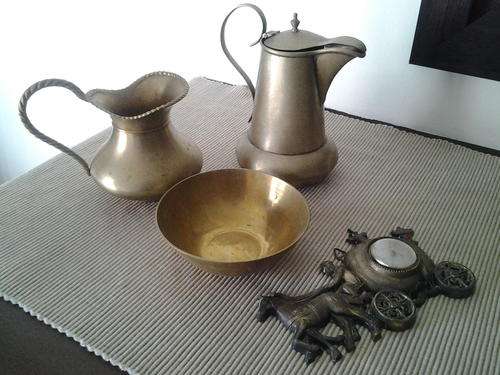 Collection of copper and brass items