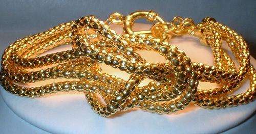 YELLOW GOLD VINTAGE LOVERS KNOT BRACELET-PRISTINE
