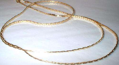 YELLOW GOLD 18 INCH COBRA CHAIN