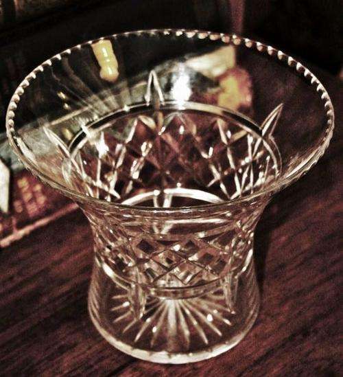 *** Cut Glass Vase ***