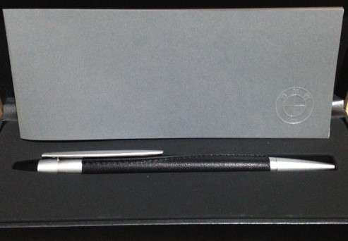 BMW Leather Bound Ballpoint Pen